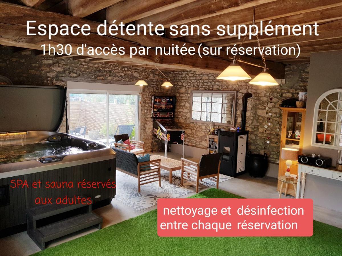 Le Grand Cedre Spa Et Sauna Interieur Piscine Marolles  Экстерьер фото